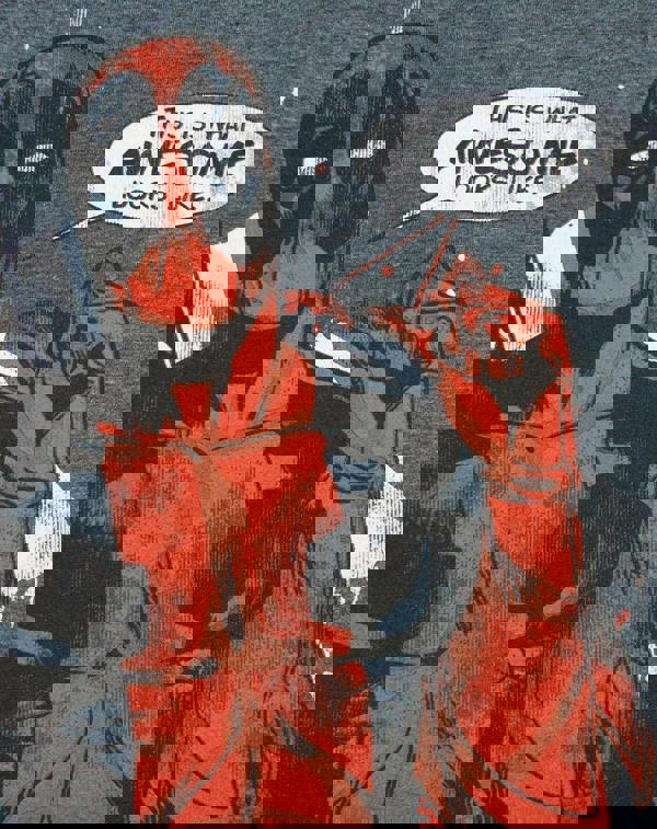 Marvel Mens Grey Deadpool Short Sleeved T-Shirt