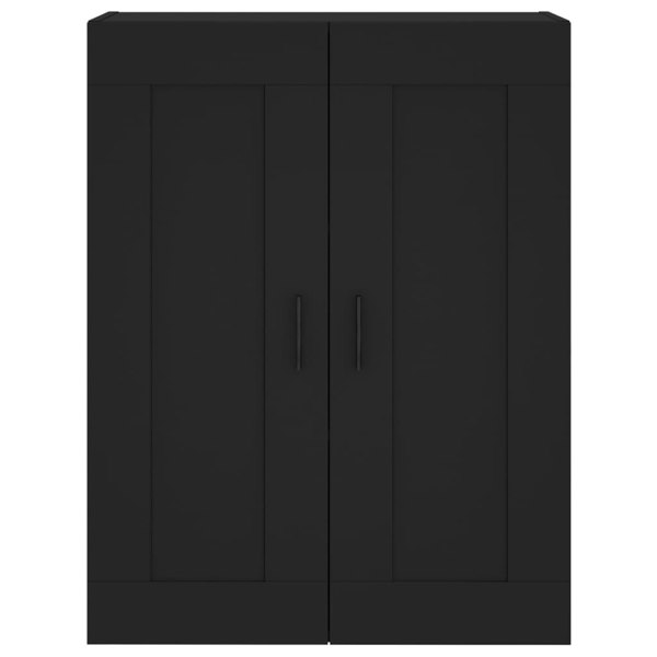 Berkfield Wall Mounted Cabinet Black 69.5x34x90 cm Engineered Wood