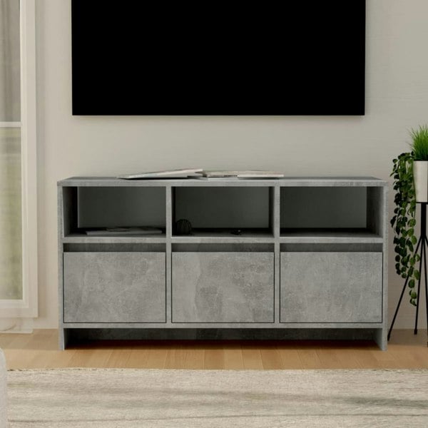 Berkfield TV Cabinet Concrete Grey 102x37.5x52.5 cm Engineered Wood