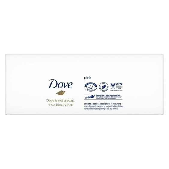 Dove Pink Moisturising Beauty Cream Bar for Soft & Smooth Skin, 6 x 90g, 4 Pack