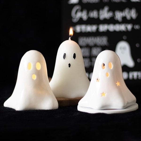 Serano 10cm Unscented Ghost Candle