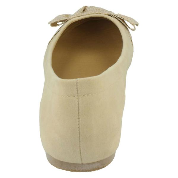 Spot On Ladies Spot On Bow Detail Flats