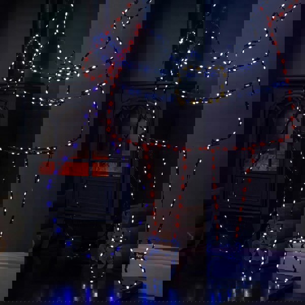 Samuel Alexander 1.18m x 88cm Light up FlexiBright Santa Decoration with 469 Twinkling Multi-Coloured LEDs