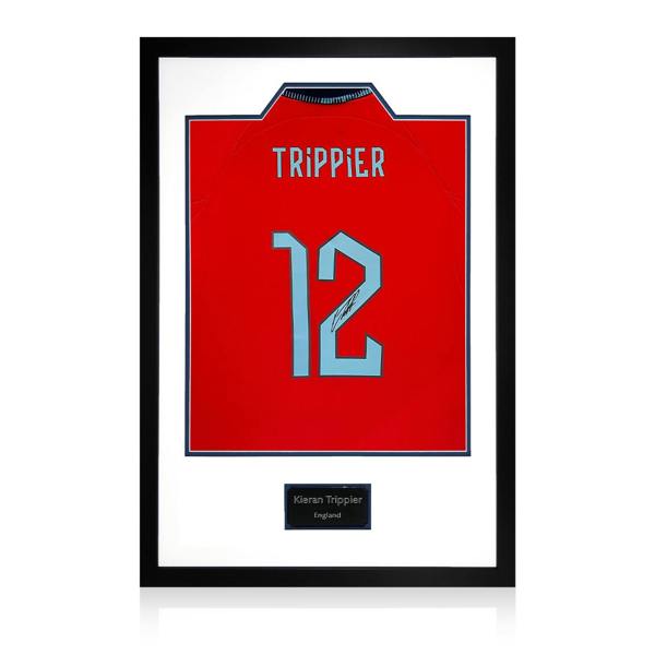 Kieran Trippier Signed England Away Shirt Display