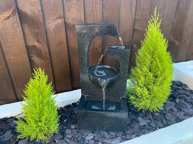 Tranquillity Water Features Compact Ebony Contemporary Water Feature