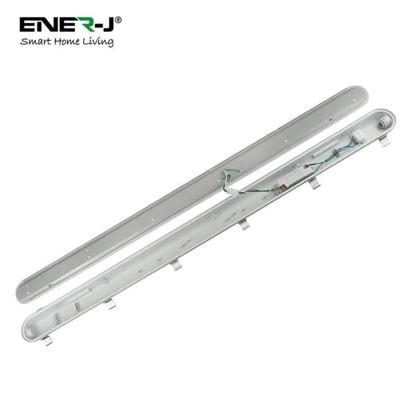 ENER-J Non Corrosive Waterproof Fitting, 1.5M 50W, 120 Lumens/W, CCT switchable with 4W Emergency | Pack of 2