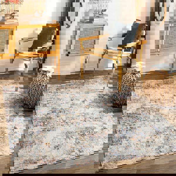 Livabliss Huntington Beach-Modern Cream Blue Red In- & Outdoor Rug