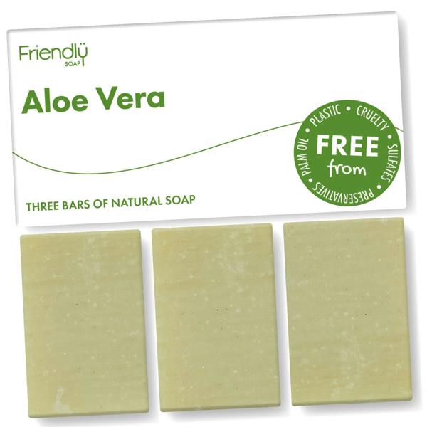 Friendly Soap 3 Pack - Natural Soap - Aloe Vera Natural Soap