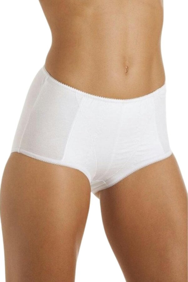 Camille Womens Classic Cotton 3 Pack Control Briefs White