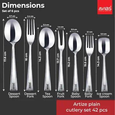 SS Fruit Fork - Artize Hammered (Set of 6 Pcs)