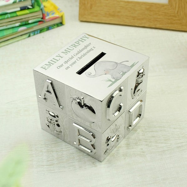 Personalised Memento Company Personalised Hessian Friends ABC Money Box