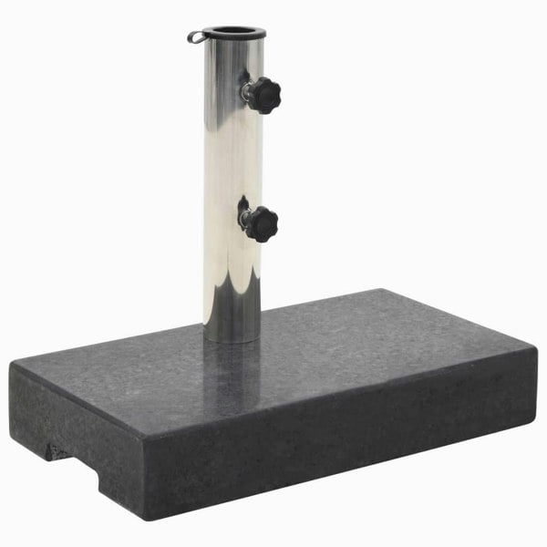 Berkfield Parasol Base Granite 25 kg Rectangular Black