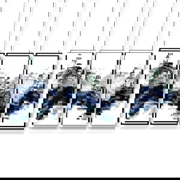 Wall picture for living room | set of 3 Japanese art prints