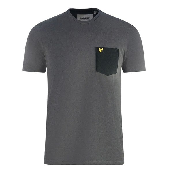 Lyle & Scott Contrast Pocket T-Shirt - Dark Grey