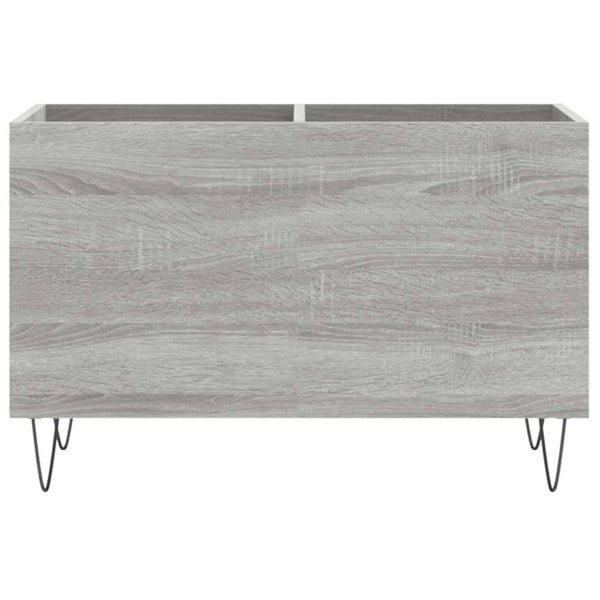 Berkfield Record Cabinet Grey Sonoma 74.5x38x48 cm Engineered Wood