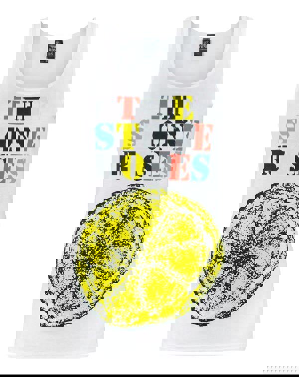 Vanilla Underground The Stone Roses Womens White Logo Vest