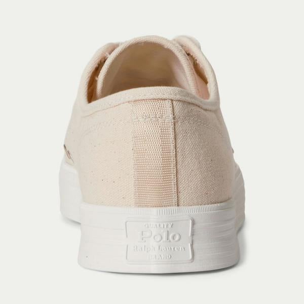 Polo Ralph Lauren AYERS LOW Canvas Trainers   in  Light Brown