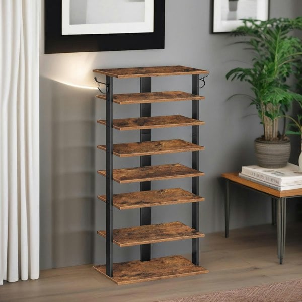 Rafaelo Mobilia 8 Tier Wide Shoe Rack