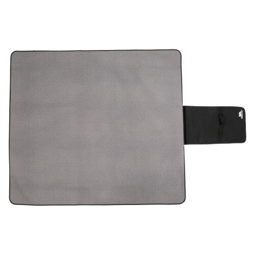 Trespass Throw Waterproof Checked Foldable Blanket - Storm Grey