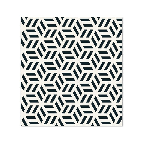 Warren Reed - Designer Geometric Monochrome Hexagonal Pattern Kitchen Splashback