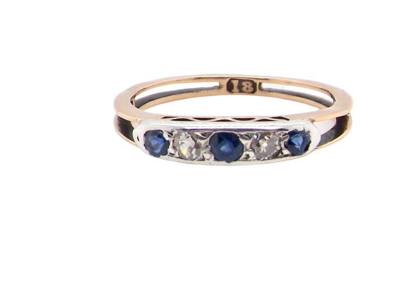  Sapphire and Diamond Ring