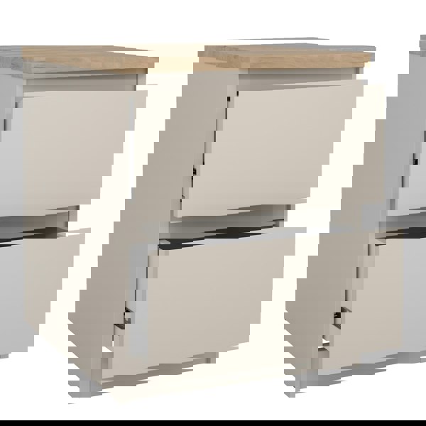 Furniture To Go Naia Bedside 2 Drawers in Cashmere Jackson Hickory