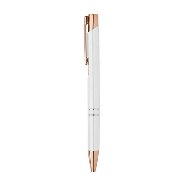 MidOcean Bern Rose Recycled Aluminium Ballpoint Pen - White - 