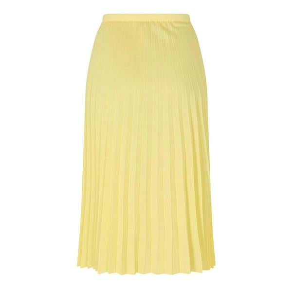 Lacoste Womens/Ladies Pleated Polyester Midi Skirt - Yellow - 