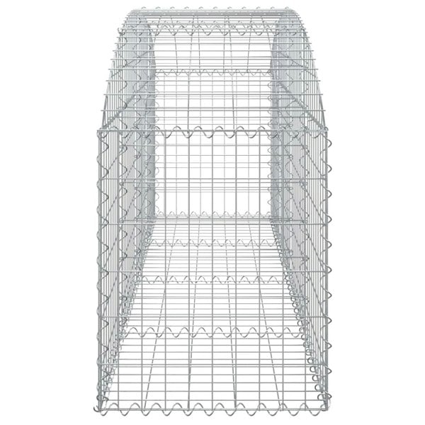 Berkfield Arched Gabion Basket 200x50x60/80 cm Galvanised Iron