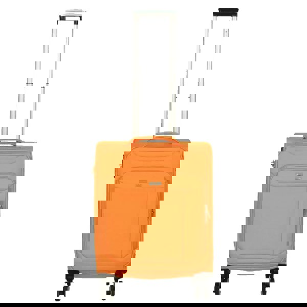 Snowball Soft Suitcase Dual 4-Wheel Spinners Expandable Luggage