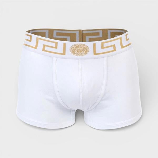 Versace Logo Low Rise Underpants Trunk White