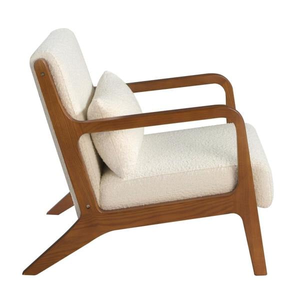 Angel Cerdá White Fabric Armchair 5100