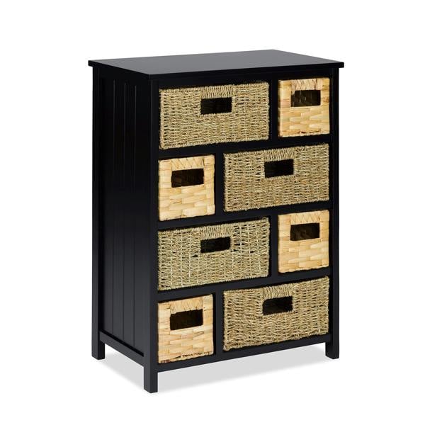 Tetbury 8 Drawer Storage Unit with Baskets Assembled