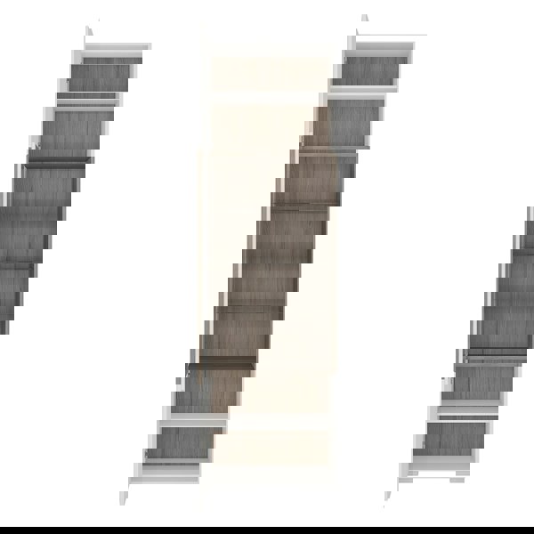 Furniture To Go Toronto Tall narrow glazed display cabinet with internal shelves (inc. Plexi Lighting) In White and Oak