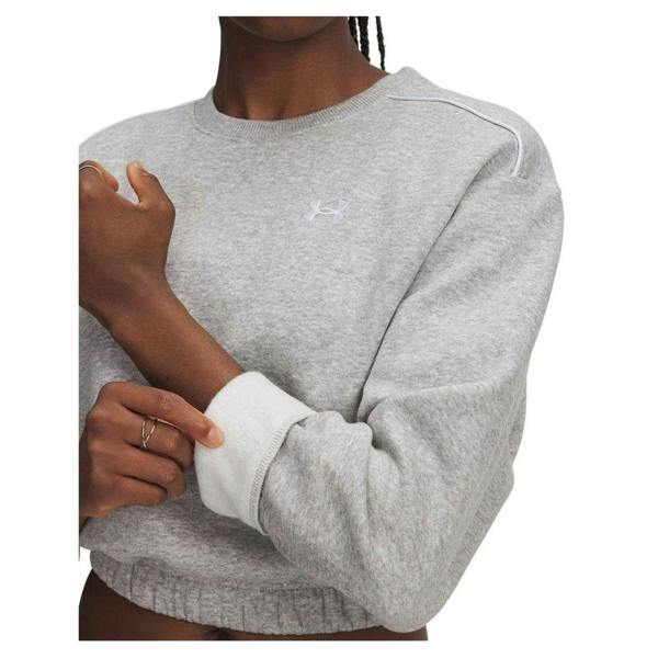 Under Armour Womens/Ladies Rival Workout Sweatshirt - Grey Heather - 