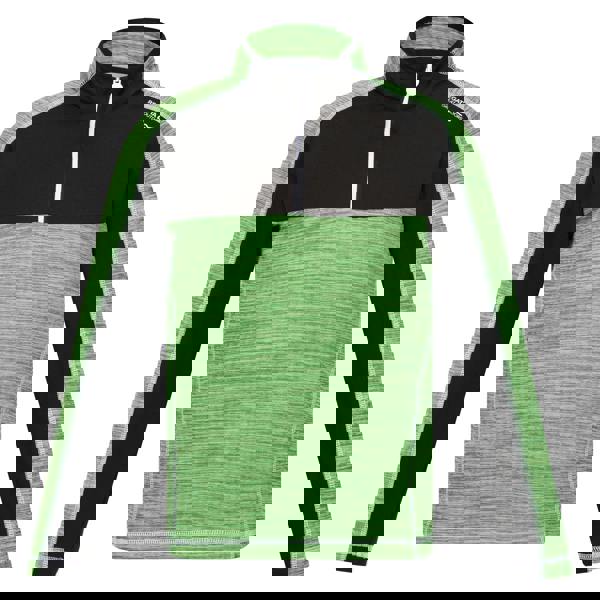 Regatta Childrens/Kids Hewley Recycled Half Zip Fleece Top - Jasmine Green/Black - 