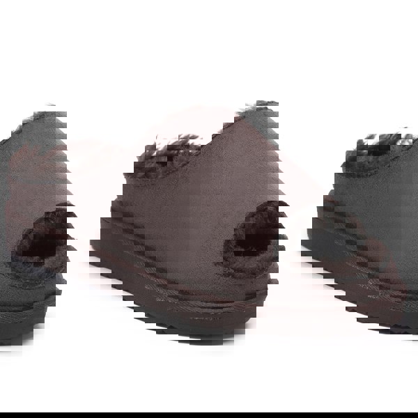 VIVA Polar Womens Fur Lined Slide Slippers – Suede Upper, Cozy Faux Fur