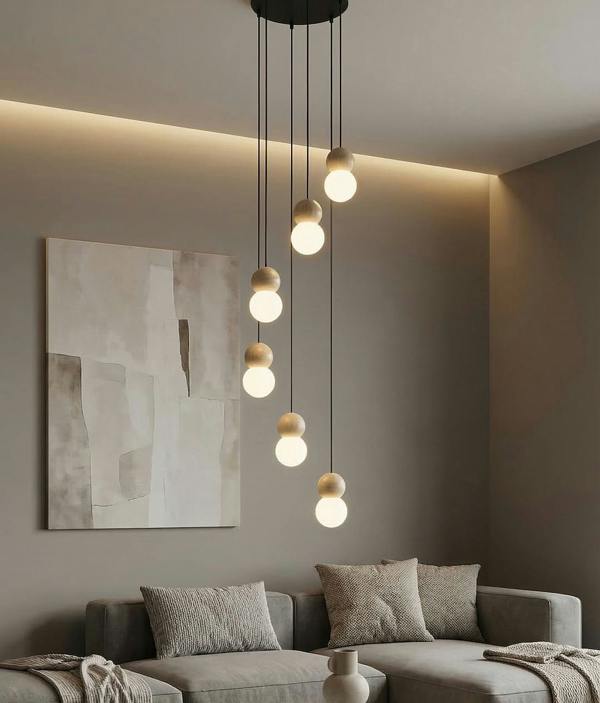 Emibig LOOP Pendant Lamp 6 x G9 Black