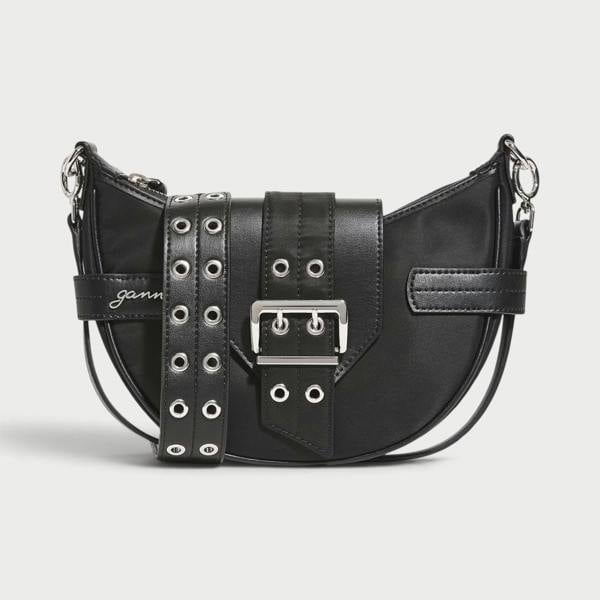 GANNI Small Bucky Cross-Body Bag Black
