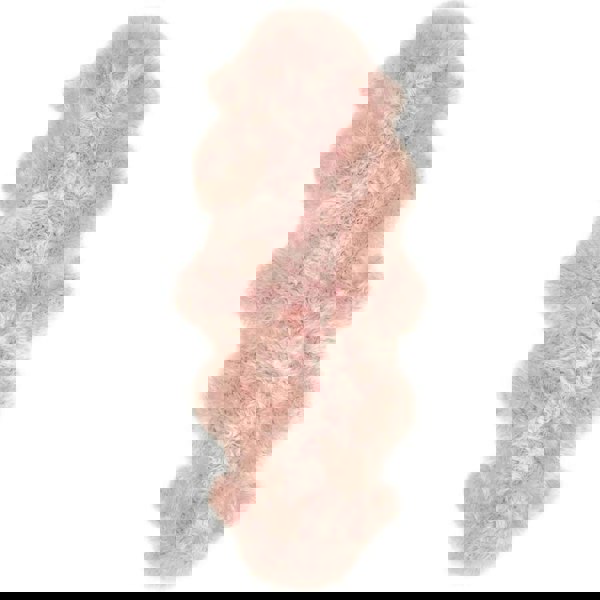 Genuine Rose Sheepskin Faux Fur Rug | Luxurious Home Decor