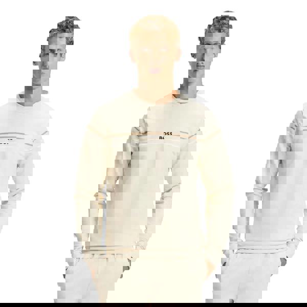 Hugo Boss Mens Iconic Crew Neck Sweatshirt - White - 