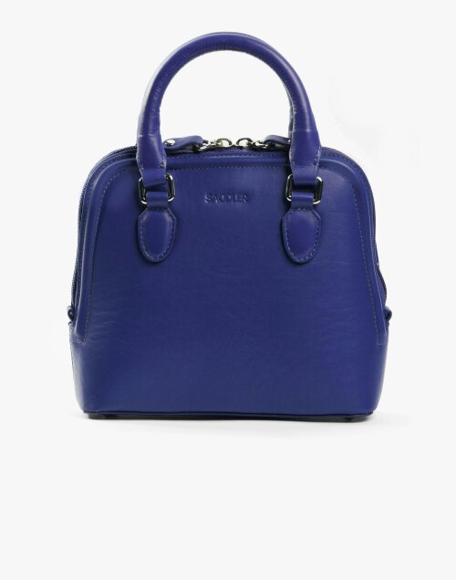 SADDLER KELLY Leather Zip Top Handbag  - Adjustable Strap, Phone Pocket, Crossbody or Handheld - RFID Protected - Ultraviolet