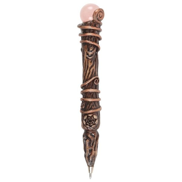 Serano Romance Rose Quartz Crystal Wand Pen