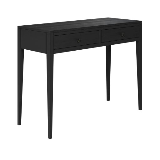 Wyld Haus Maceio Black Wood Grain 2 Drawer Desk