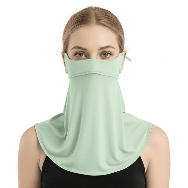 Anniou Summer Face Cover UPF 50+ - Light Green - One size