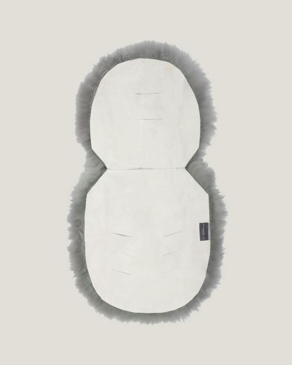 Back of sheepskin pram liner