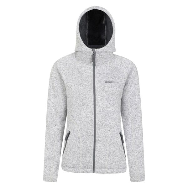 Mountain Warehouse Womens/Ladies Nevis Faux Fur Lined Full Zip Hoodie - Grey