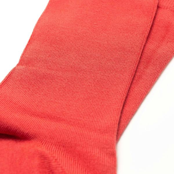 Jemsox Luxury Socks Multipack 3 Pairs / 5-Pairs Coral Red Plain Colour Men's Crew Socks Size 7-12