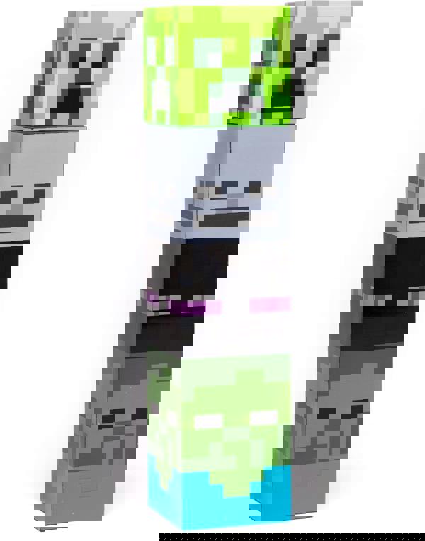Minecraft Boys Green Square Mobs Screw Water Bottle (One Size) [dis]