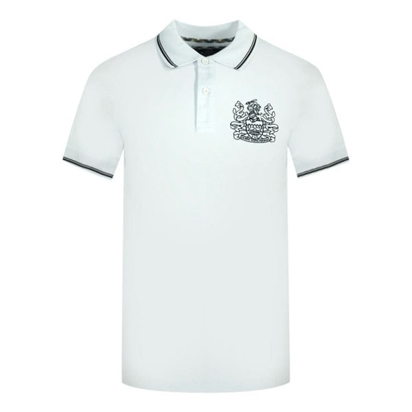 Aquascutum Aldis Tipped Polo Shirt - White